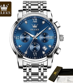 OLEVS 2858 NEW Silver Blue
