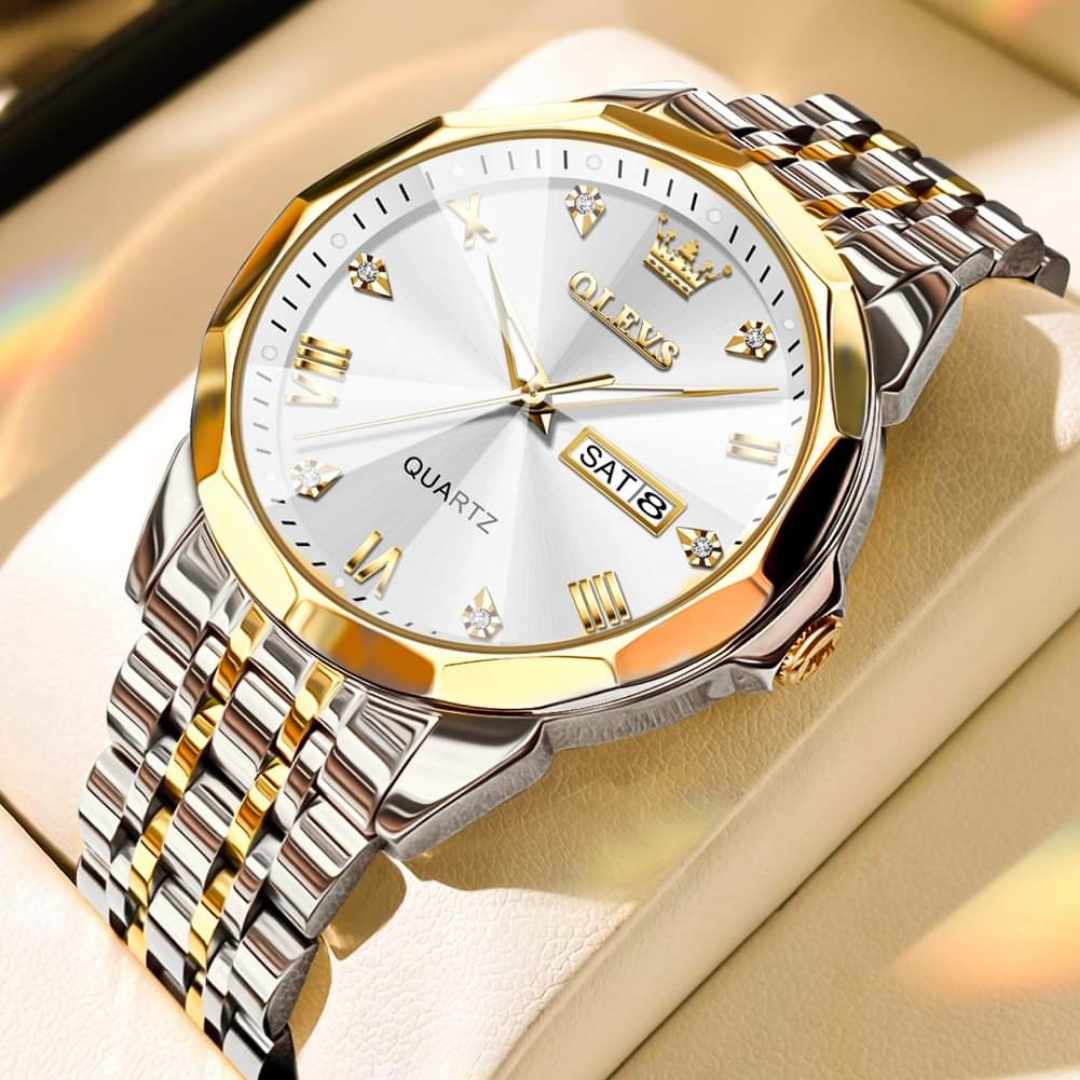 OLEVS 9931 NEW Silver Gold White