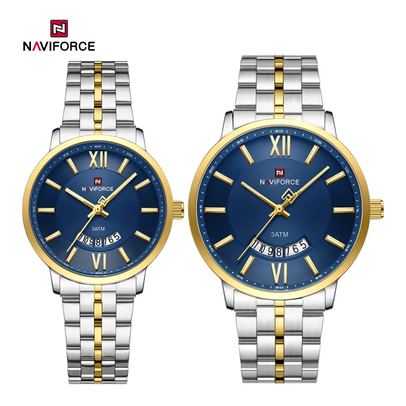 NAVIFORCE NF9238 Silver Gold blue